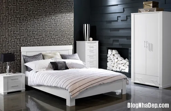 Phòng ngủ dịu dàng với tông màu trắng