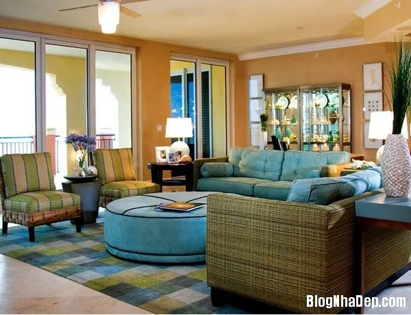 Trang trí phòng khách theo phong cách nhiệt đới