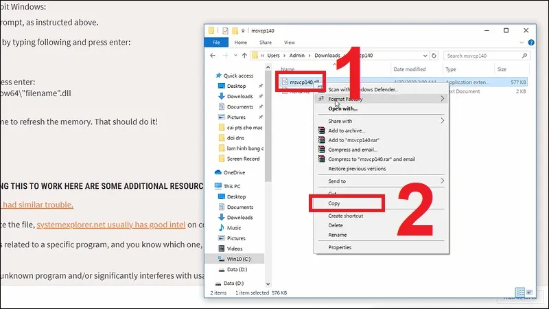 5 cách khắc phục lỗi MSVCP140.dll is missing chi tiết, thành công