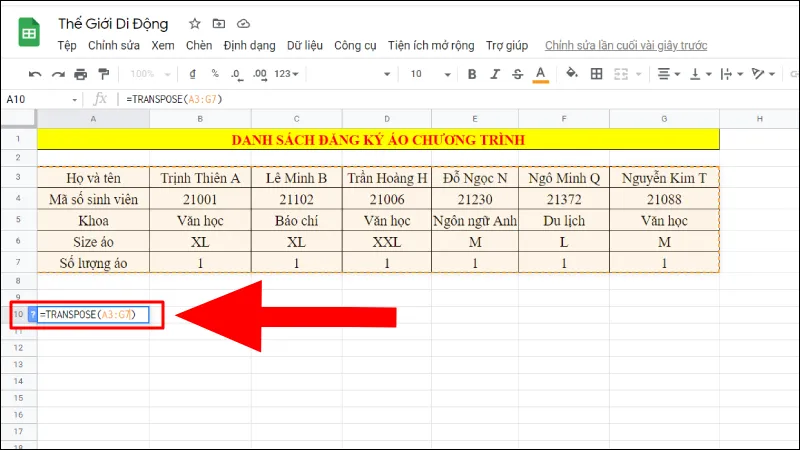 Cách chuyển hàng thành cột trong Word 2007, 2010, 2016, 365