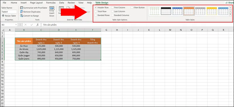 Cách đặt công thức mặc định cho 1 cột, tự động tính tổng trong Excel