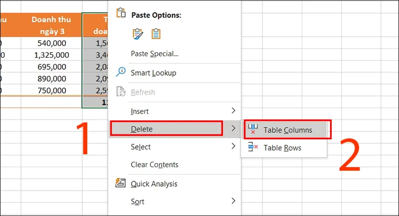 Cách đặt công thức mặc định cho 1 cột, tự động tính tổng trong Excel