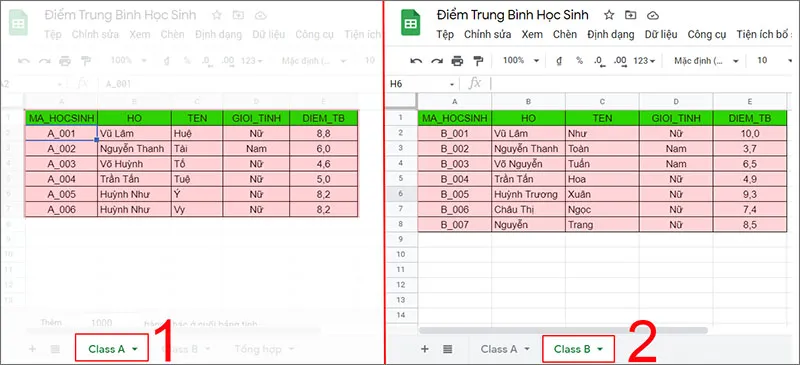 Cách sử dụng hàm QUERY trong Google Sheet để lọc dữ liệu