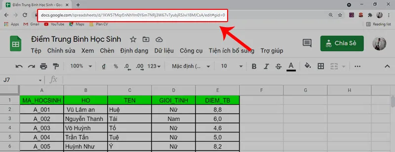 Cách sử dụng hàm QUERY trong Google Sheet để lọc dữ liệu