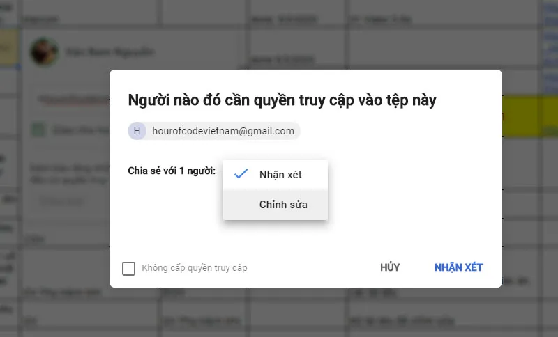 Giao việc trên Google Sheet thật đơn giản