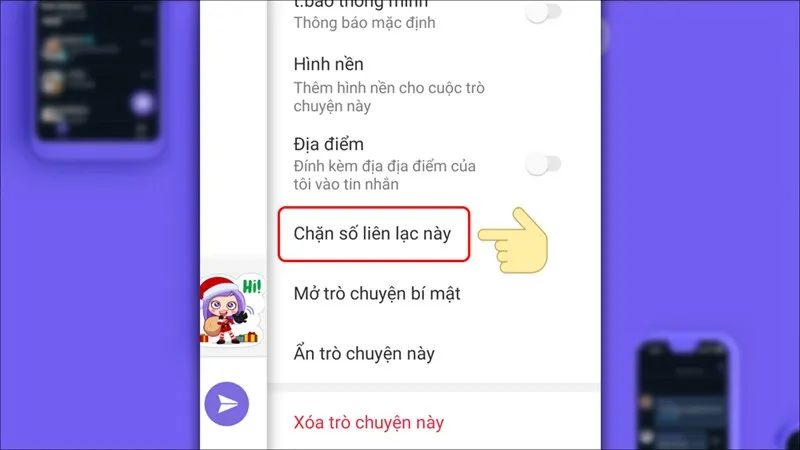 Hướng dẫn chặn tin nhắn Viber trên điện thoại