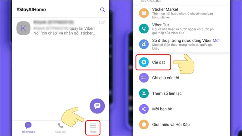 Hướng dẫn chặn tin nhắn Viber trên điện thoại