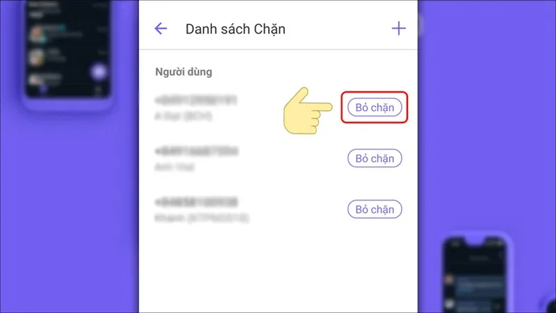 Hướng dẫn chặn tin nhắn Viber trên điện thoại