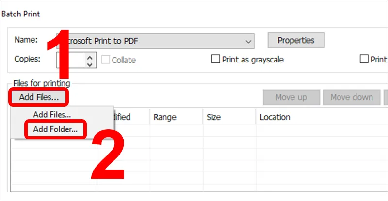 Hướng dẫn in nhiều File PDF cùng lúc cực đơn giản, nhanh chóng