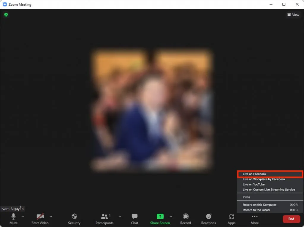 Hướng dẫn livestream từ Zoom lên Facebook