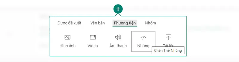 Hướng dẫn nhúng nội dung, Form vào Microsoft Sway