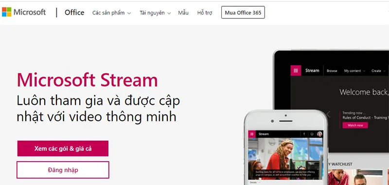 Hướng dẫn sử dụng Microsoft Stream bằng hình ảnh