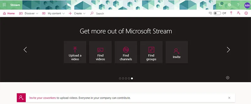 Hướng dẫn sử dụng Microsoft Stream bằng hình ảnh