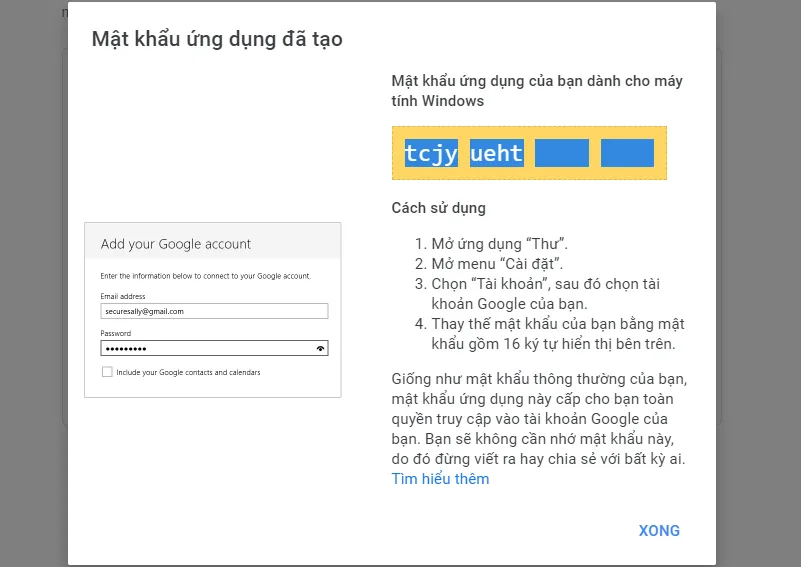 Hướng dẫn tạo mật khẩu ứng dụng Gmail – dịch vụ Email của Google