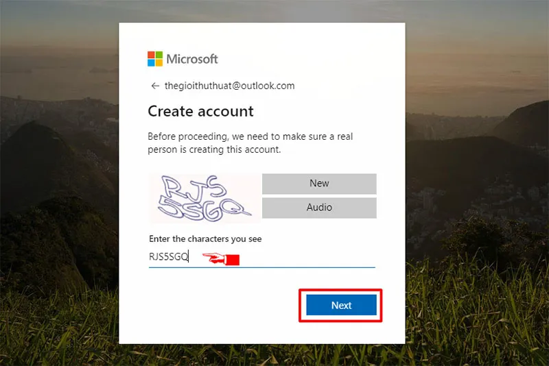 Hướng dẫn tạo tài khoản Microsoft trên máy tính