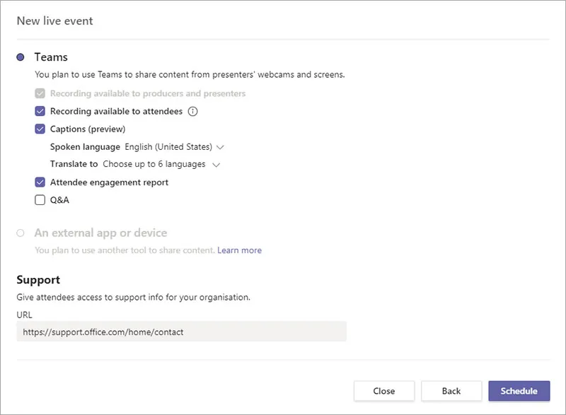 Hướng dẫn thiết lập Live Events trên Microsoft Teams