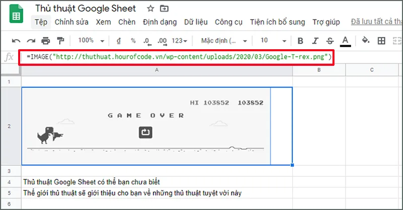 Những thủ thuật Google Sheets bạn cần biết