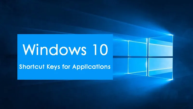 Phím tắt trong ứng dụng trên Windows 10