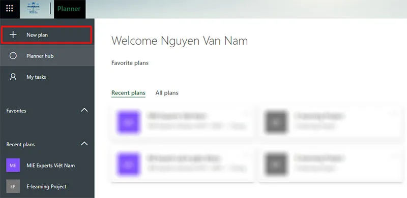 Sắp xếp công việc nhóm bằng Microsoft Planner