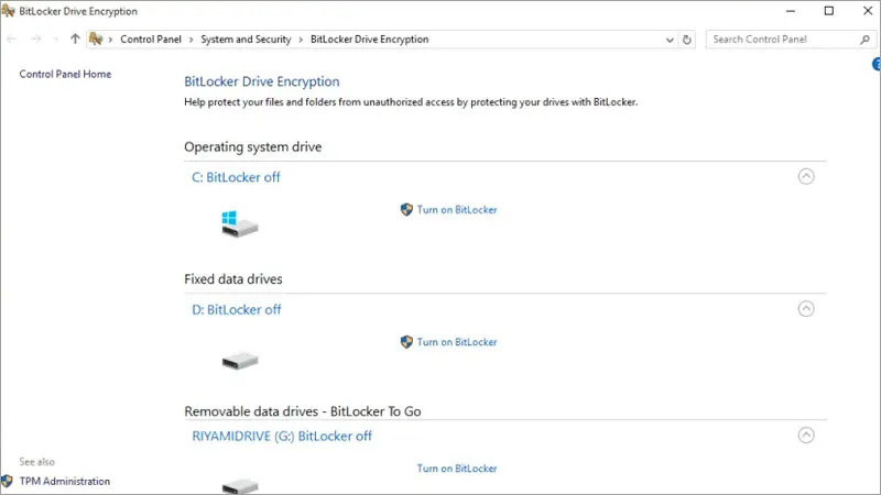 Sử dụng Bitlocker trên Windows 10 -Công cụ mã hóa an toàn