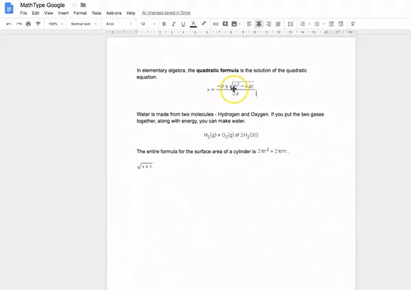 Sử dụng Math Type Trên Google Docs thật đơn giản