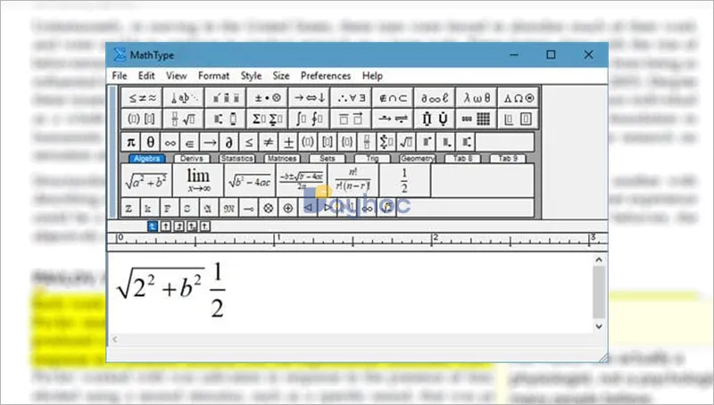 Tạo phím tắt trong MathType cho các hoạt động thường dùng