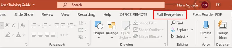 Tạo Slide Powerpoint tương tác với Poll Everywhere